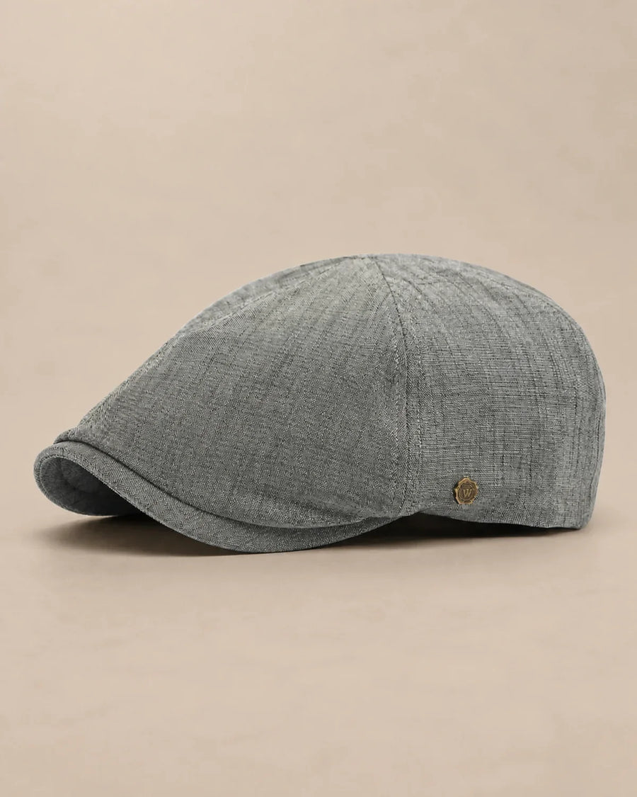 Boina Masculina Inglesa Algodão Oxford Dark Grey em fundo neutro