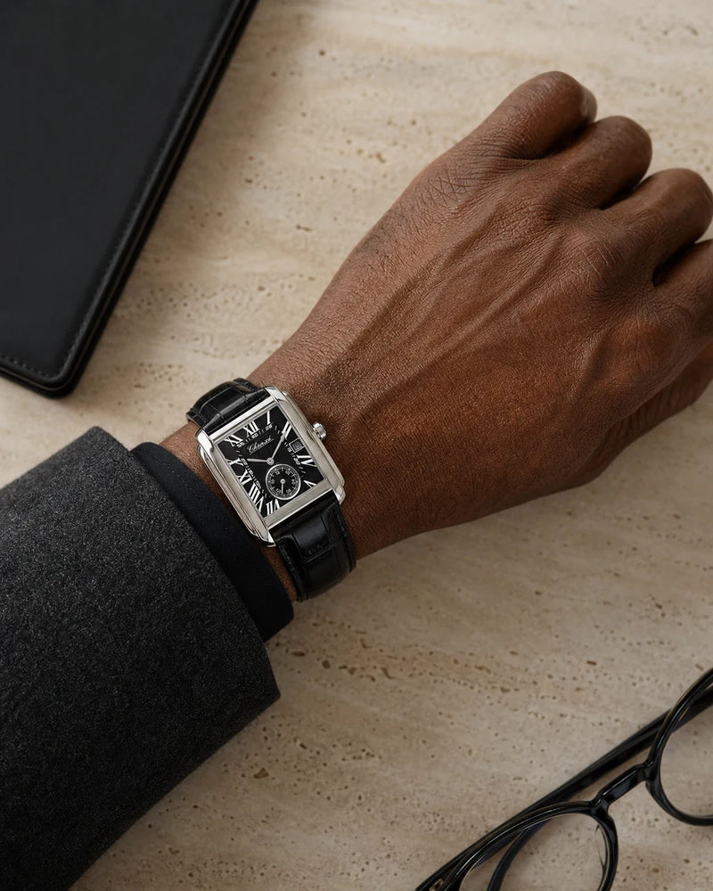 Relógio Masculino Quartz Windsor Silver Black