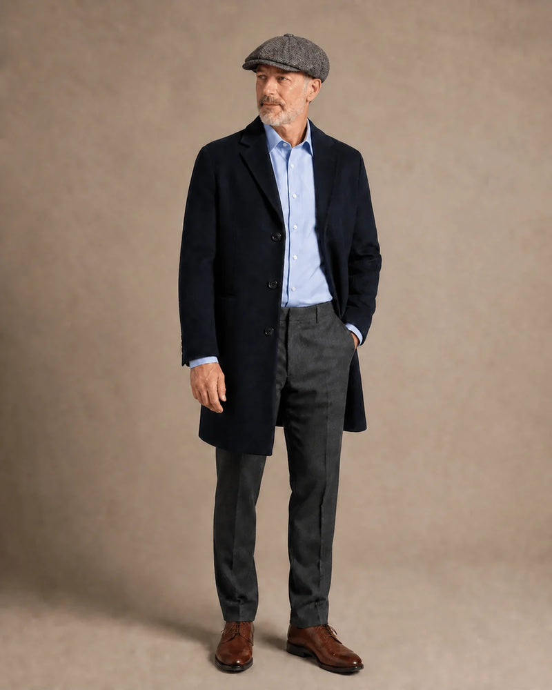 Look formal masculino com Boina Galway Flecked Grey