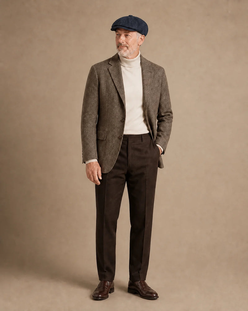 Look formal masculino com Boina Galway Navy