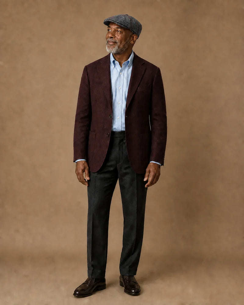Look formal masculino com Boina Galway Plaid Grey