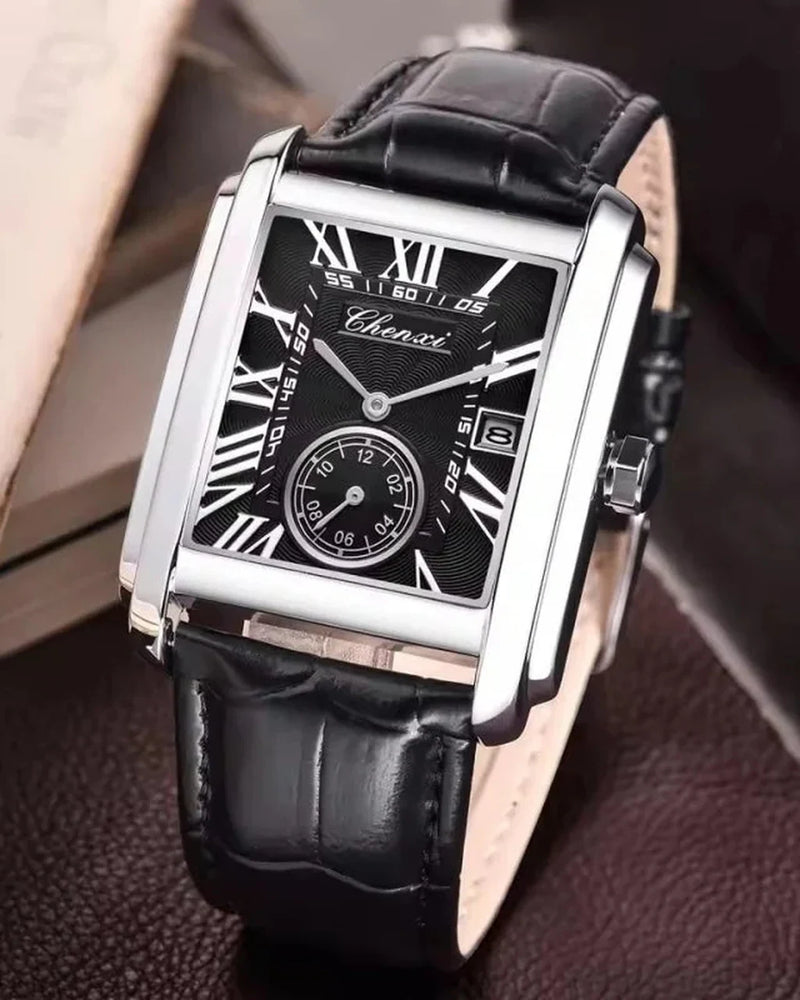 Relógio Masculino Quartz Windsor Silver Black