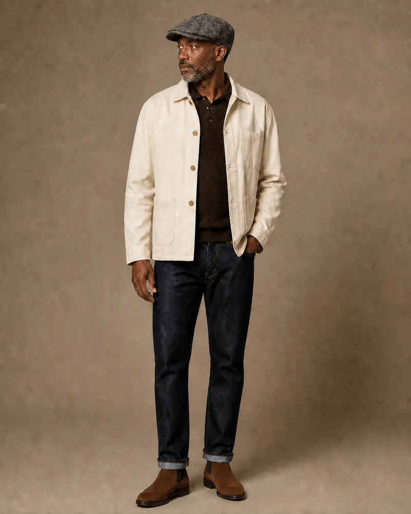Look casual masculino com Boina Galway Flecked Grey