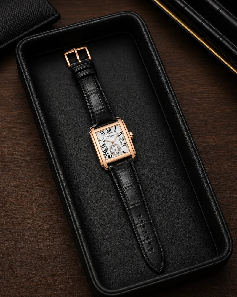 Relógio Masculino Quartz Windsor Rose White