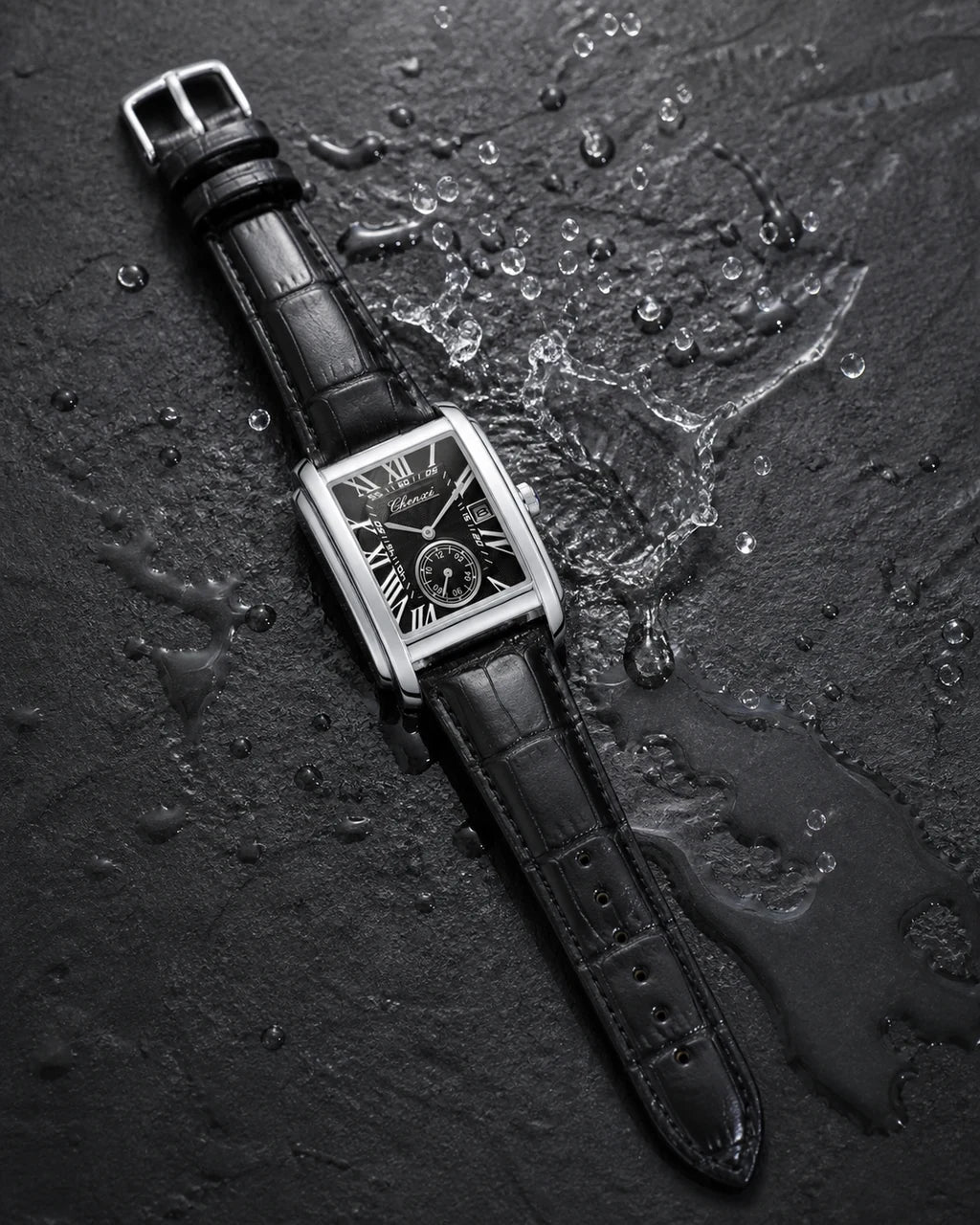 Relógio Masculino Quartz Windsor Silver Black
