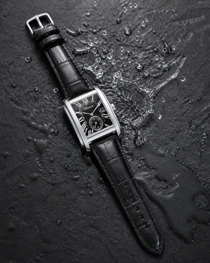 Relógio Masculino Quartz Windsor Silver Black