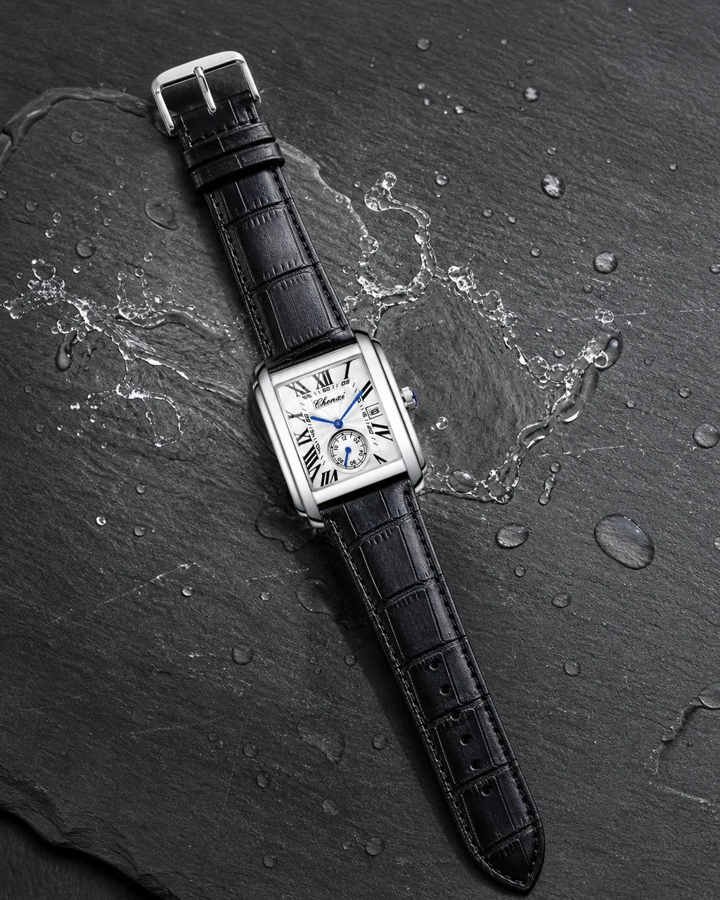 Relógio Masculino Quartz Windsor Silver White