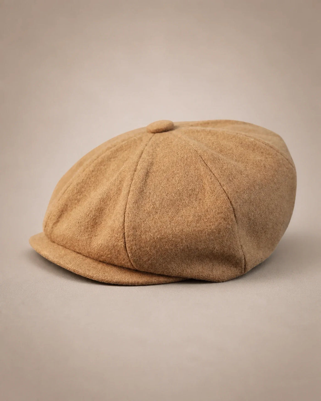 Boina Masculina Italiana 8 Gomos Fellini Khaki vista lateral