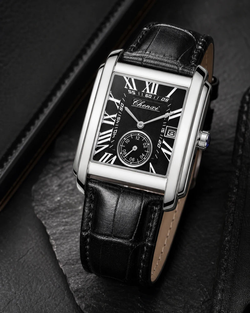Relógio Masculino Quartz Windsor Silver Black