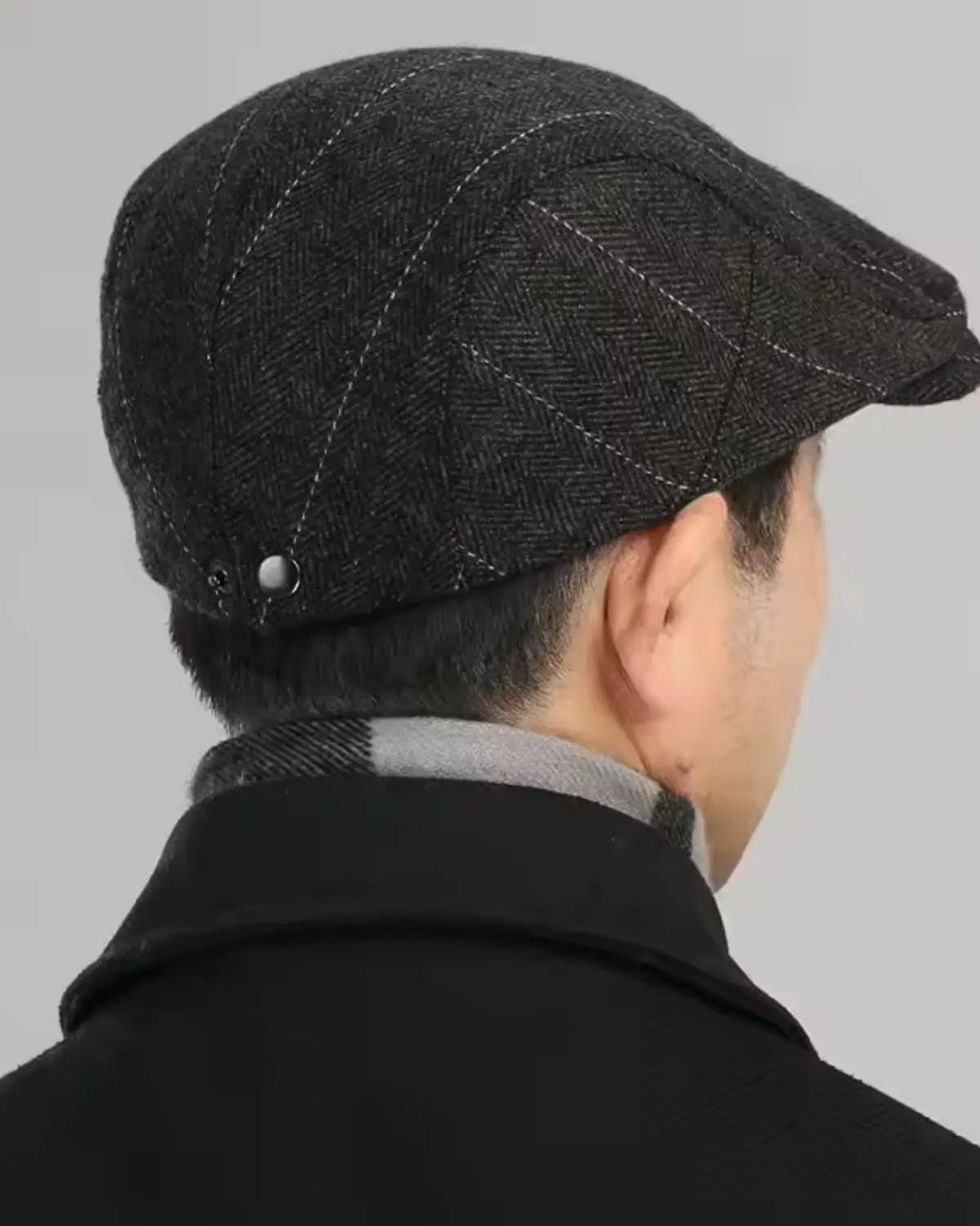 Boina Masculina Inglesa Algodão Dark Grey