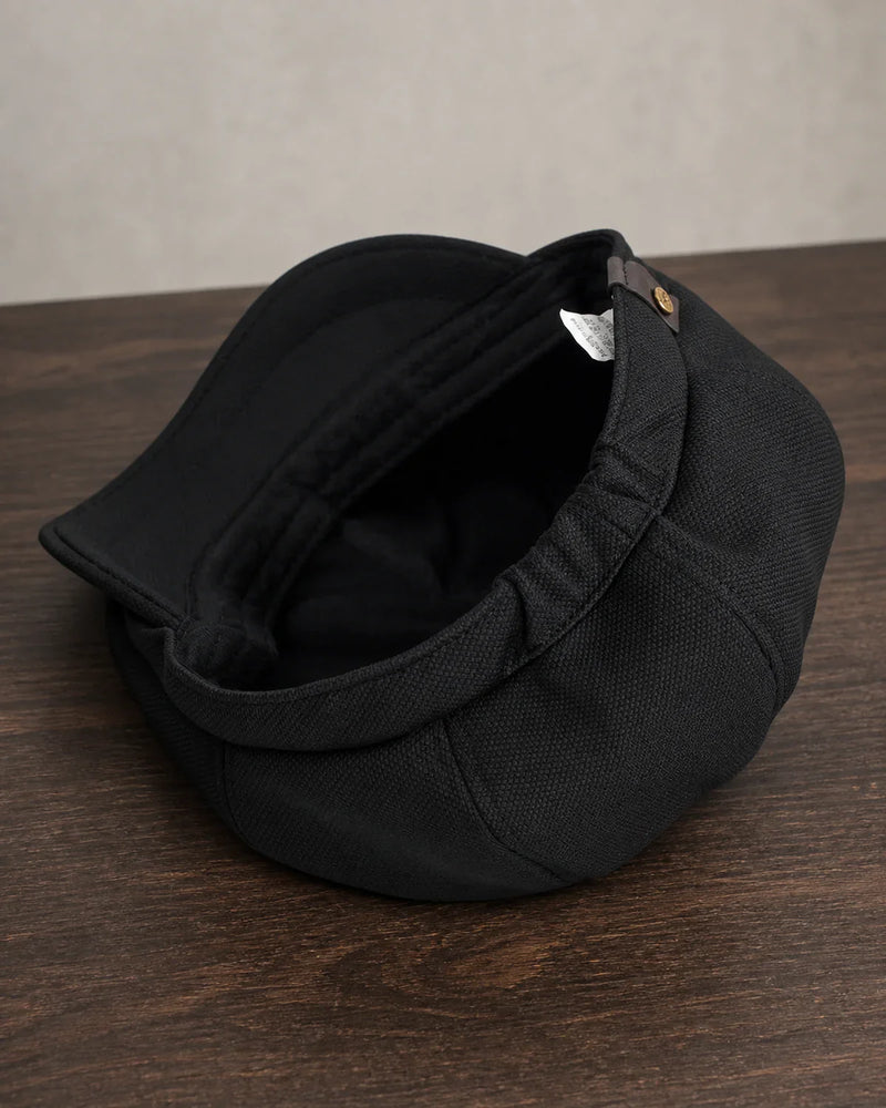 Boina Italiana Masculina Poliéster Preta – Moderna, Clássica & Versátil Cappel detalhe interno e estrutura maleável