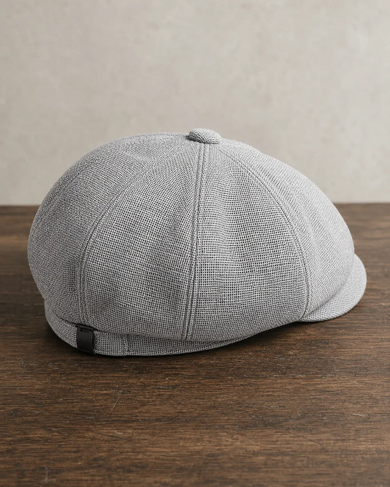 Boina Masculina Italiana Poliéster Grey Cappel detalhe traseiro com regulagem ajustável
